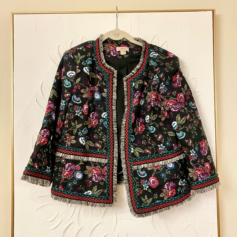 LOFT Floral 🌻Embroidered Women's Jacket